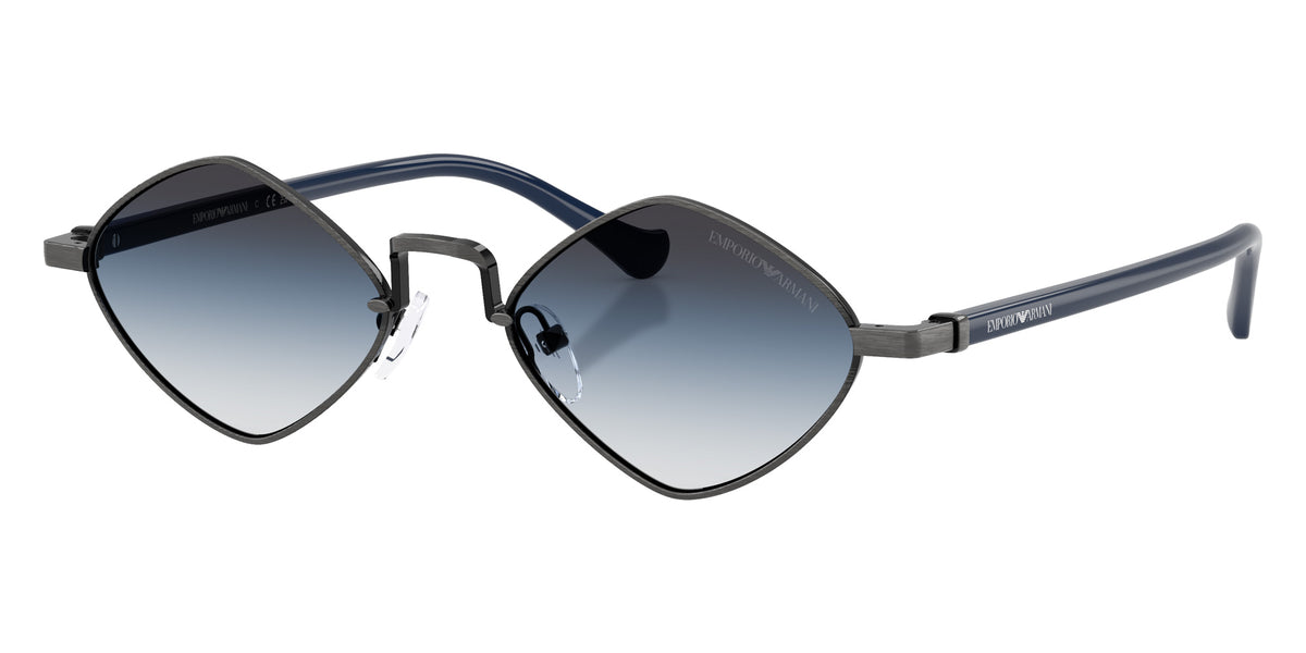 EMPORIO ARMANI EA2182 34448G 50 - Shiny Anticate Silver / Gray Blue #id:ea218234448g_s:104105