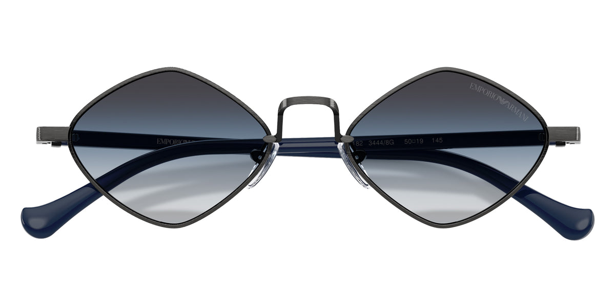 EMPORIO ARMANI EA2182 34448G 50 - Shiny Anticate Silver / Gray Blue #id:ea218234448g_s:104120