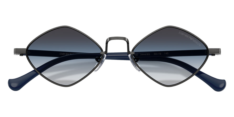EMPORIO ARMANI EA2182 34448G 50 - Shiny Anticate Silver / Gray Blue #id:ea218234448g_s:104120