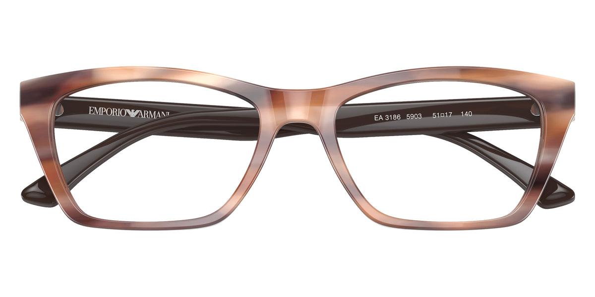 EMPORIO ARMANI EA3186 5903 53 - Striped Brown #id:ea31865903_s:100120