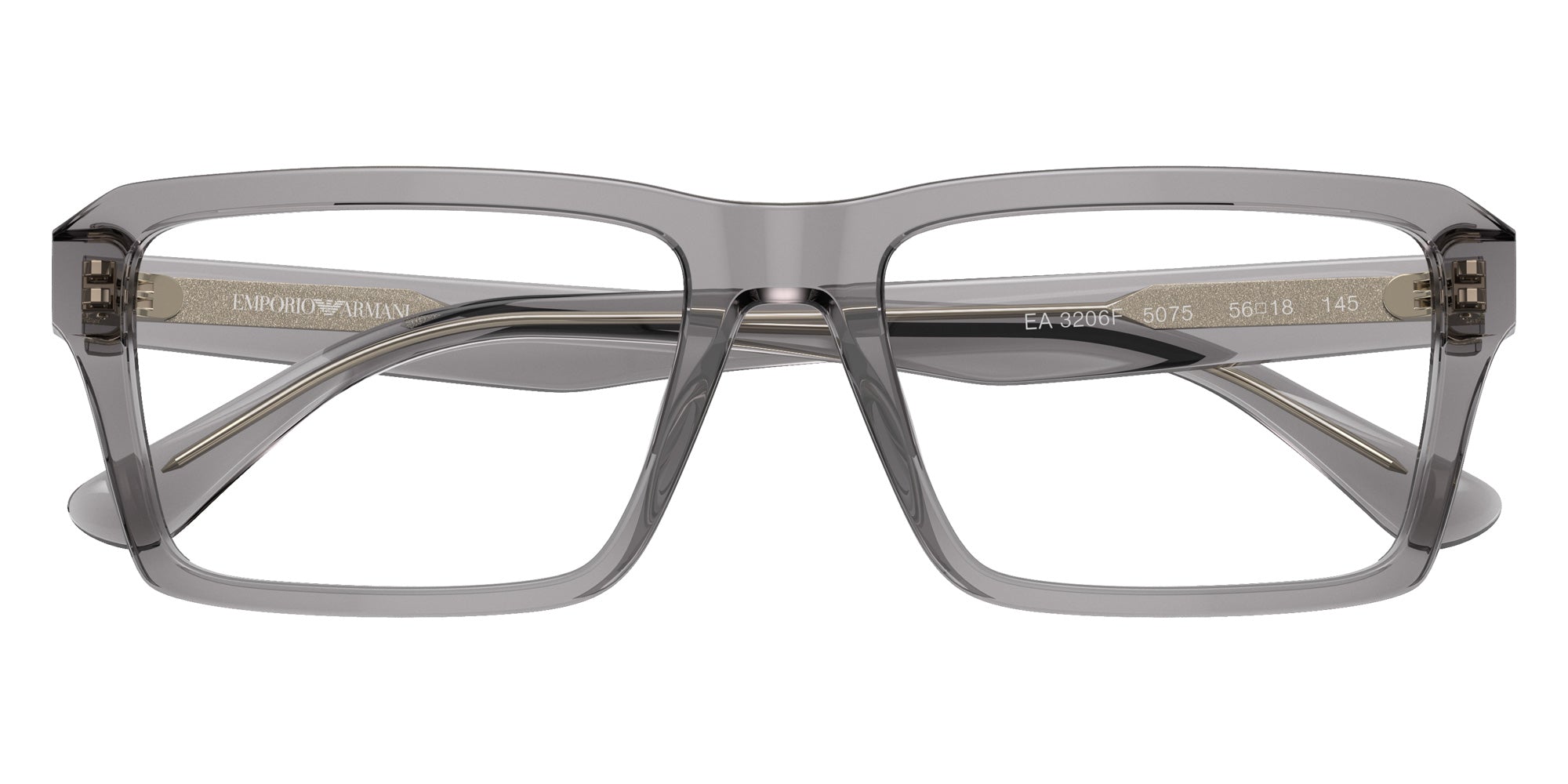 EMPORIO ARMANI EA3206F 5075 57 - Shiny Transparent Gray #id:ea3206f5075_s:100120