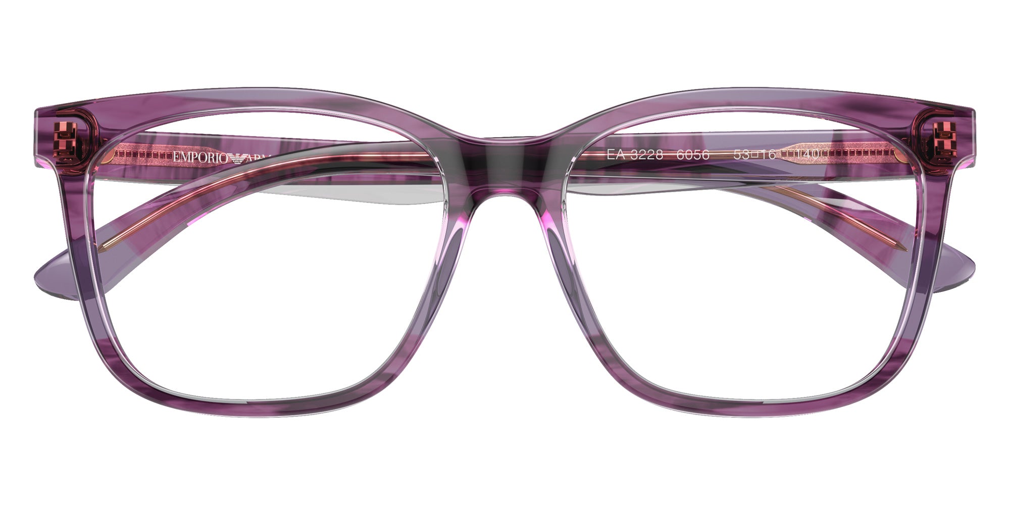 EMPORIO ARMANI EA3228 6056 53 - Shiny Violet/Top Smoke #id:ea32286056_s:100120
