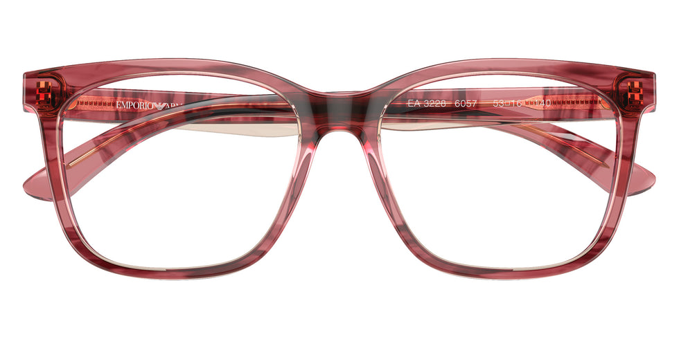 EMPORIO ARMANI EA3228 6057 53 - Shiny Bordeaux/Top Light Brown #id:ea32286057_s:100100