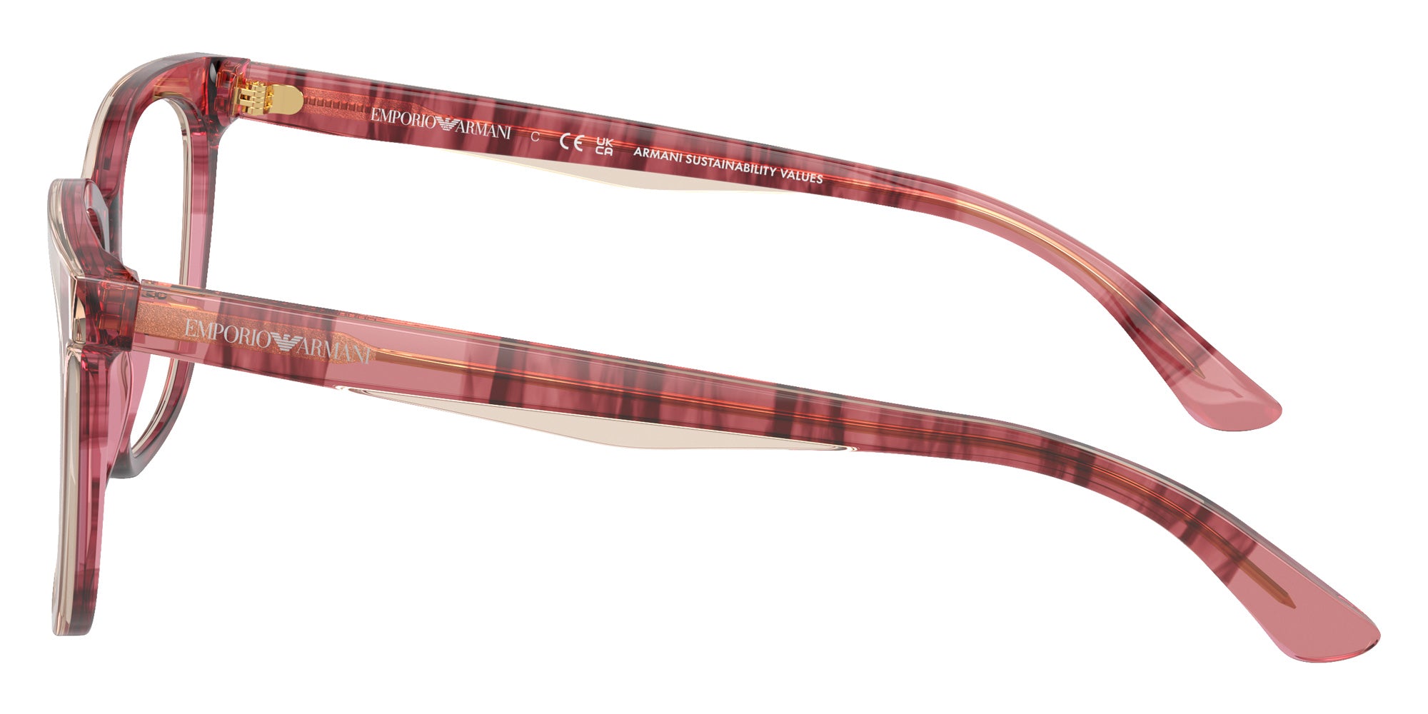EMPORIO ARMANI EA3228 6057 53 - Shiny Bordeaux/Top Light Brown #id:ea32286057_s:100110