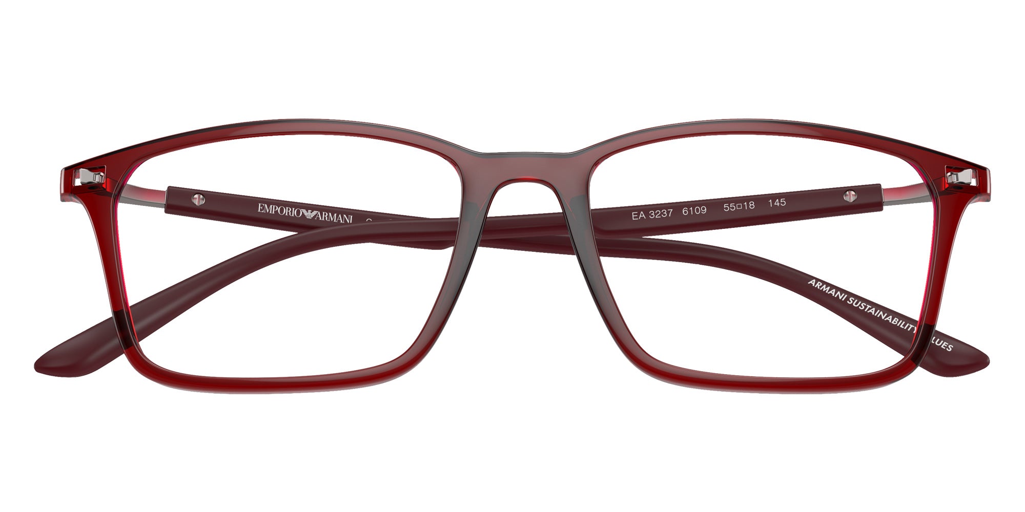 EMPORIO ARMANI EA3237 6109 53 - Shiny Transparent Bordeaux #id:ea32376109_s:100120
