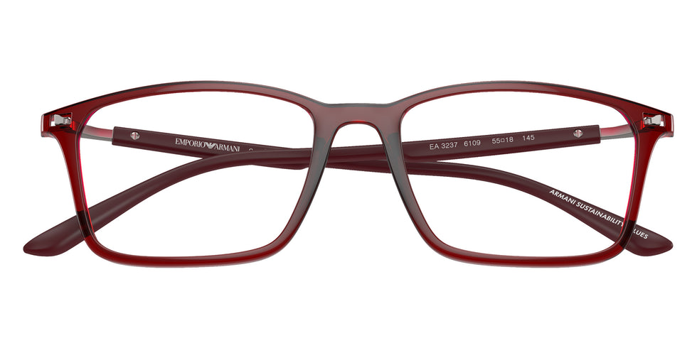 EMPORIO ARMANI EA3237 6109 53 - Shiny Transparent Bordeaux #id:ea32376109_s:100120