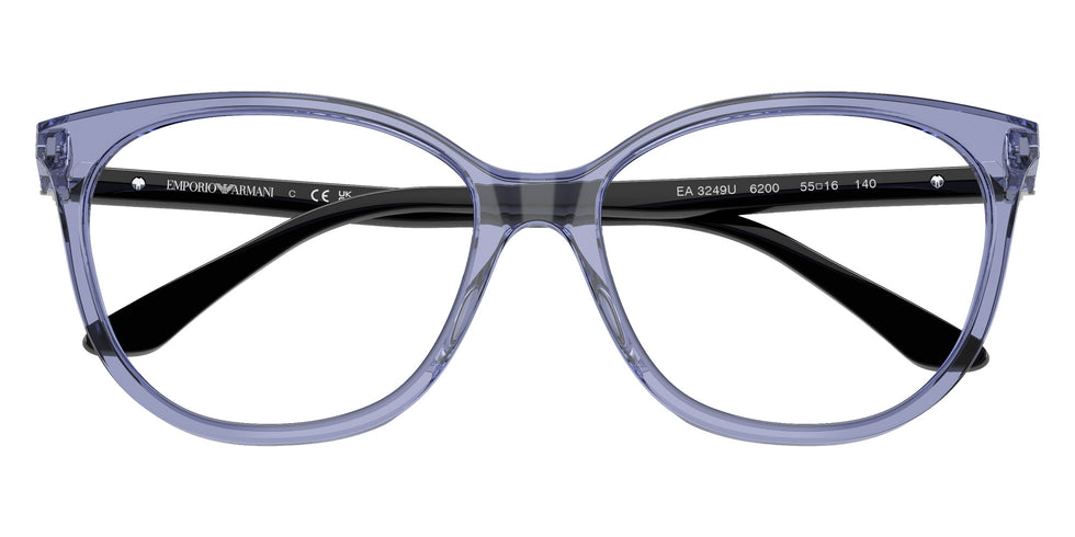 EMPORIO ARMANI EA3249U 6200 53 - Shiny Transparent Blue #id:ea3249u6200_s:102120