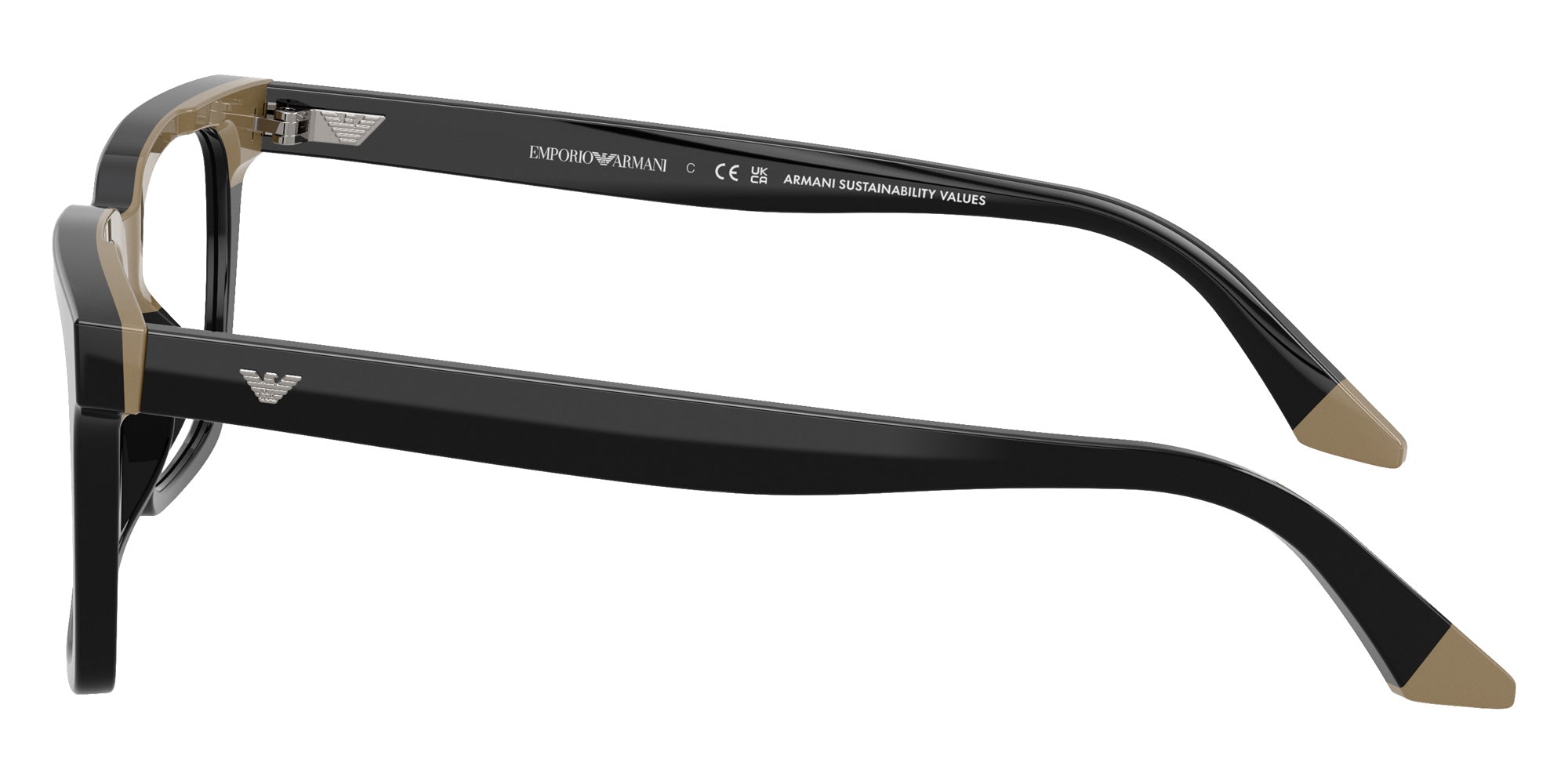 EMPORIO ARMANI EA3272U 6313 54 - Black/Beige #id:ea3272u6313_s:100110