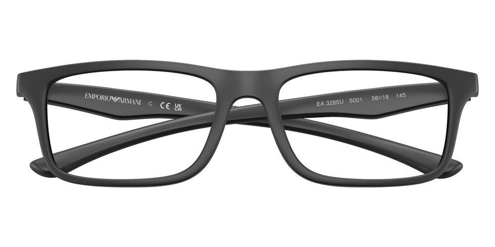 EMPORIO ARMANI EA3285U 5001 54 - Matte Black/Black Rubber #id:ea3285u5001_s:100120