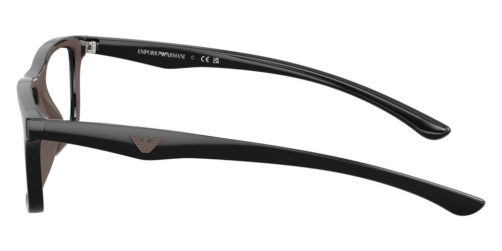 EMPORIO ARMANI EA3285U 5017 54 - Shiny Black/Brown Rubber #id:ea3285u5017_s:104110