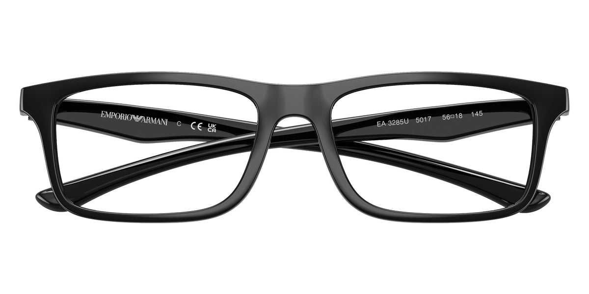 EMPORIO ARMANI EA3285U 5017 54 - Shiny Black/Brown Rubber #id:ea3285u5017_s:104120