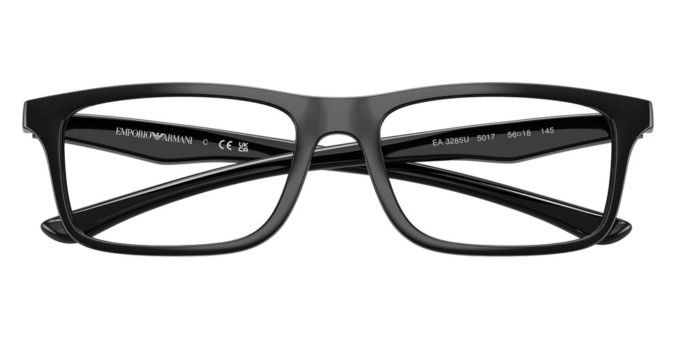 EMPORIO ARMANI EA3285U 5017 54 - Shiny Black/Brown Rubber #id:ea3285u5017_s:104120
