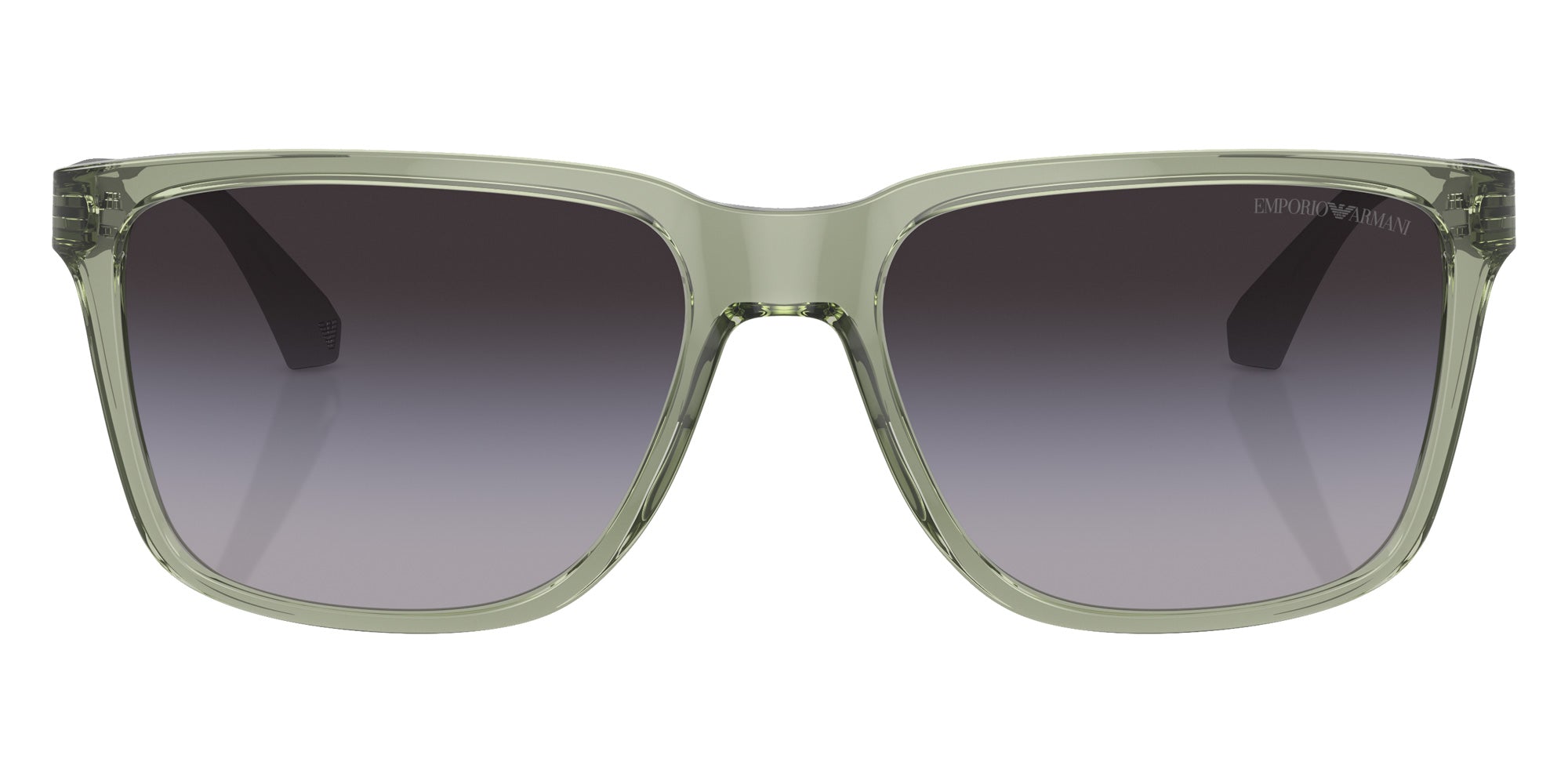 EMPORIO ARMANI EA4047 53628G 56 - Shiny Transparent Green / Gradient Gray #id:ea404753628g_s:100100