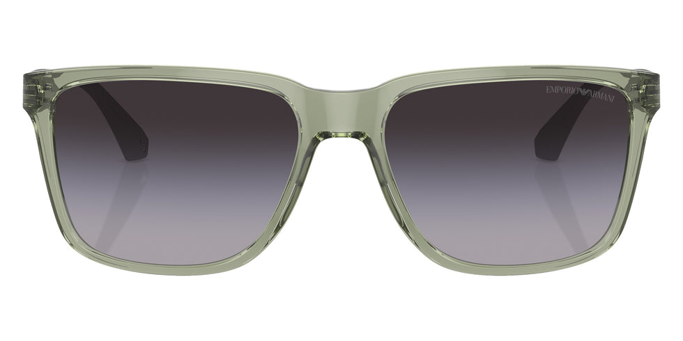 EMPORIO ARMANI EA4047 53628G 56 - Shiny Transparent Green / Gradient Gray #id:ea404753628g_s:100100