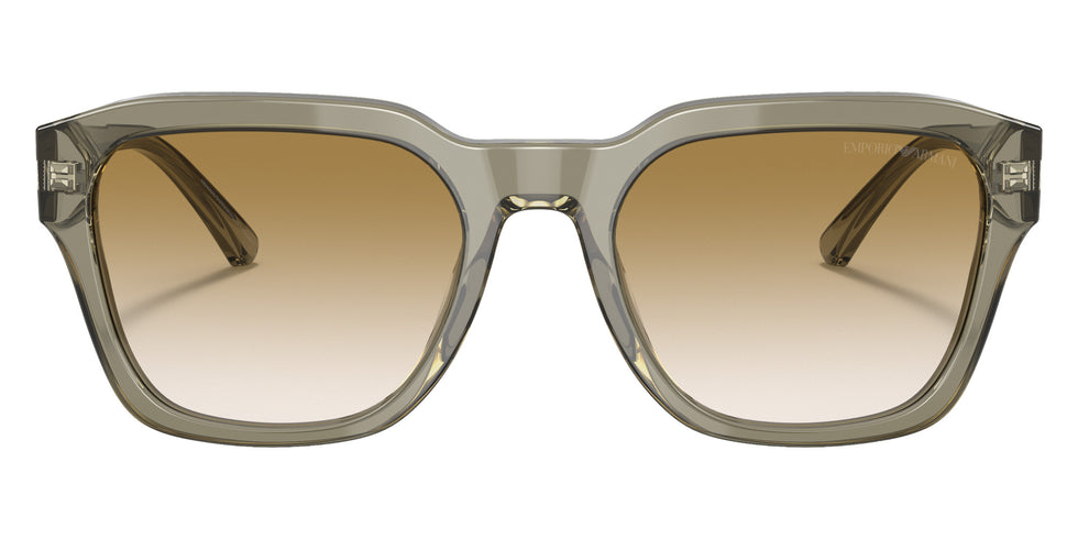 EMPORIO ARMANI EA4175 588413 55 - Shiny Transparent Green / Gradient Brown #id:ea4175588413_s:100100