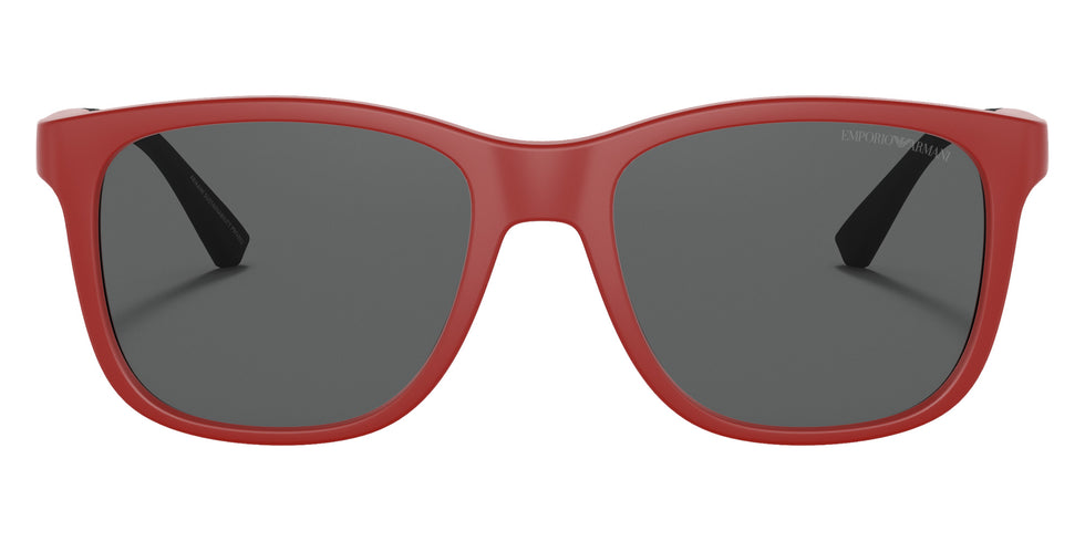 EMPORIO ARMANI EA4184 562487 49 - Matte Red / Dark Gray #id:ea4184562487_s:100100
