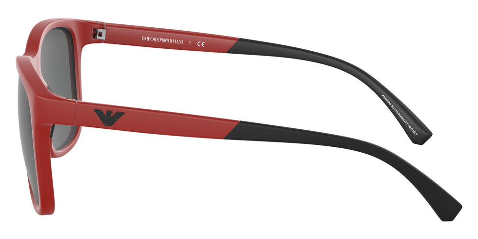 EMPORIO ARMANI EA4184 562487 49 - Matte Red / Dark Gray #id:ea4184562487_s:100110