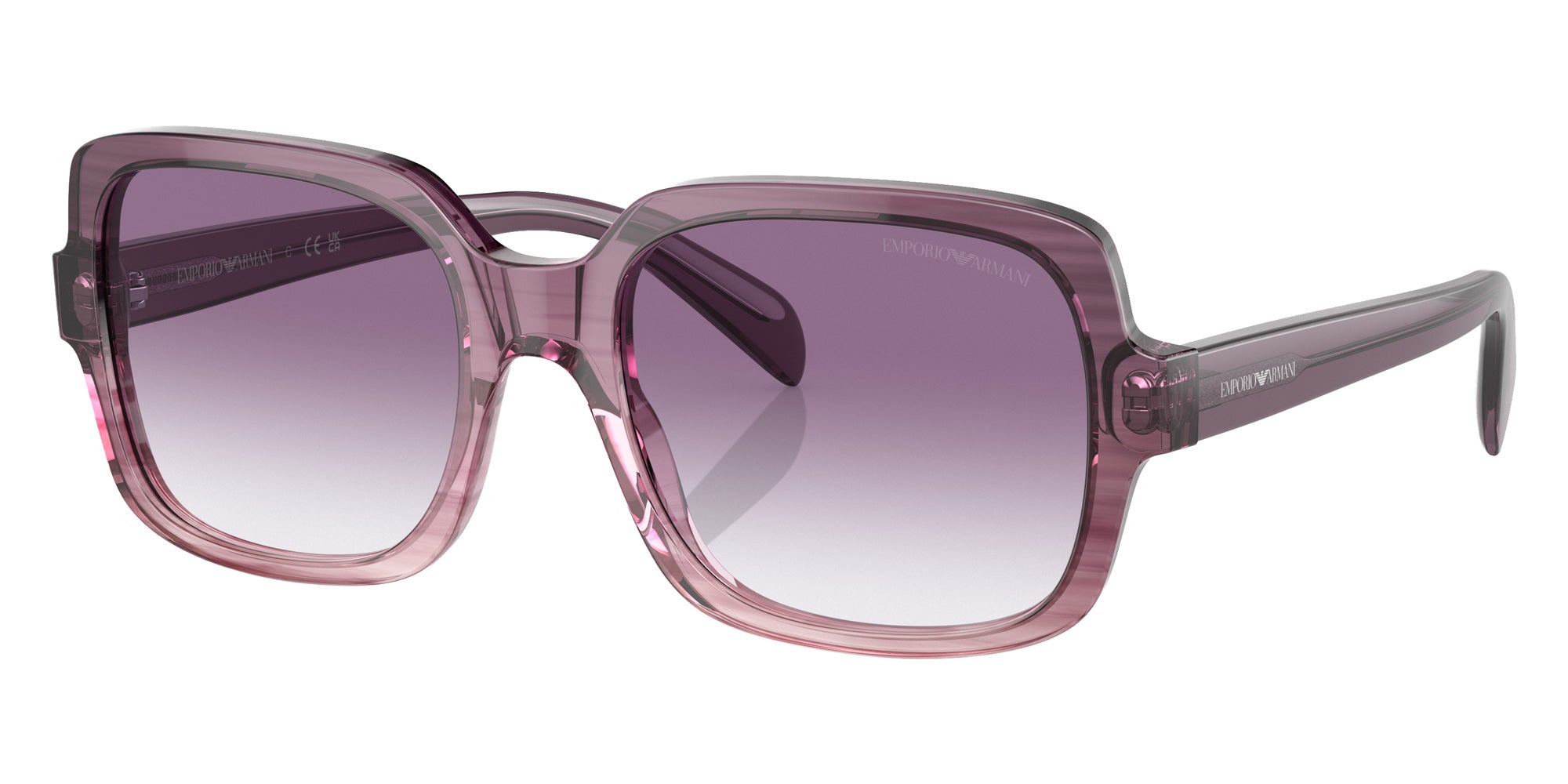 EMPORIO ARMANI EA4195 59668H 55 - Gradient Violet / Clear Gradient Dark Violet #id:ea419559668h_s:100105