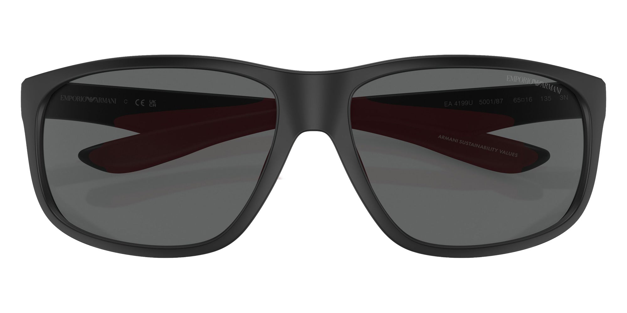 EMPORIO ARMANI EA4199U 500187 65 - Matte Black / Dark Gray #id:ea4199u500187_s:100120