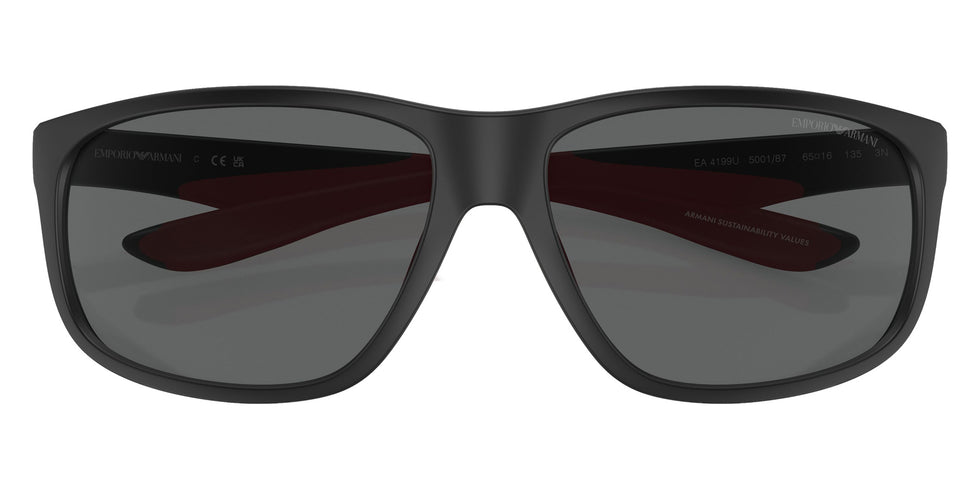 EMPORIO ARMANI EA4199U 500187 65 - Matte Black / Dark Gray #id:ea4199u500187_s:100120