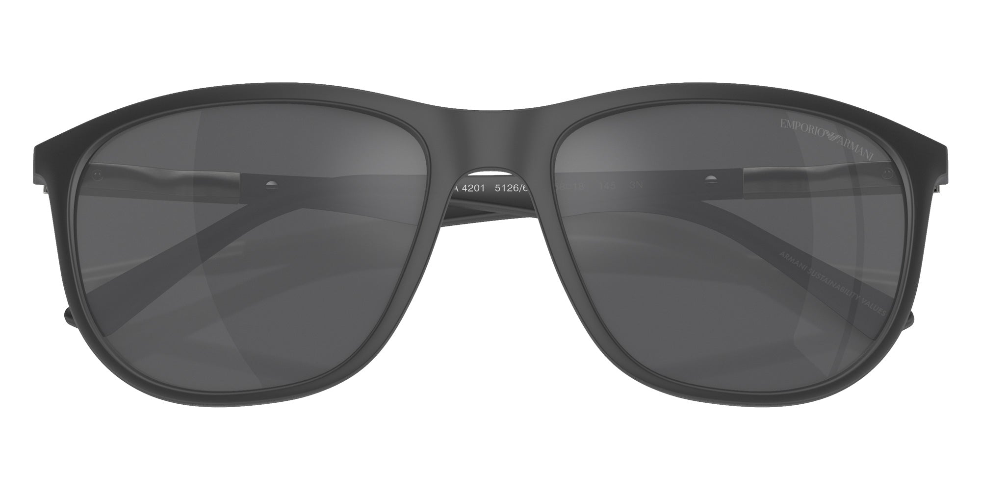 EMPORIO ARMANI EA4201 51266G 58 - Matte Gray / Gray Mirrored Silver #id:ea420151266g_s:100120
