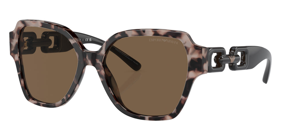 EMPORIO ARMANI EA4202 541073 54 - Shiny Pink Havana / Dark Brown #id:ea4202541073_s:100105