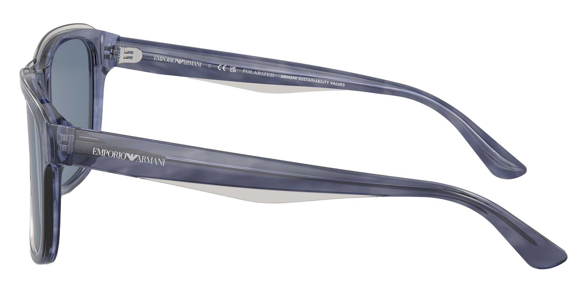 EMPORIO ARMANI EA4208 605480 56 - Shiny Blue/Top Smoke / Dark Blue Polarized #id:ea4208605480_s:100110