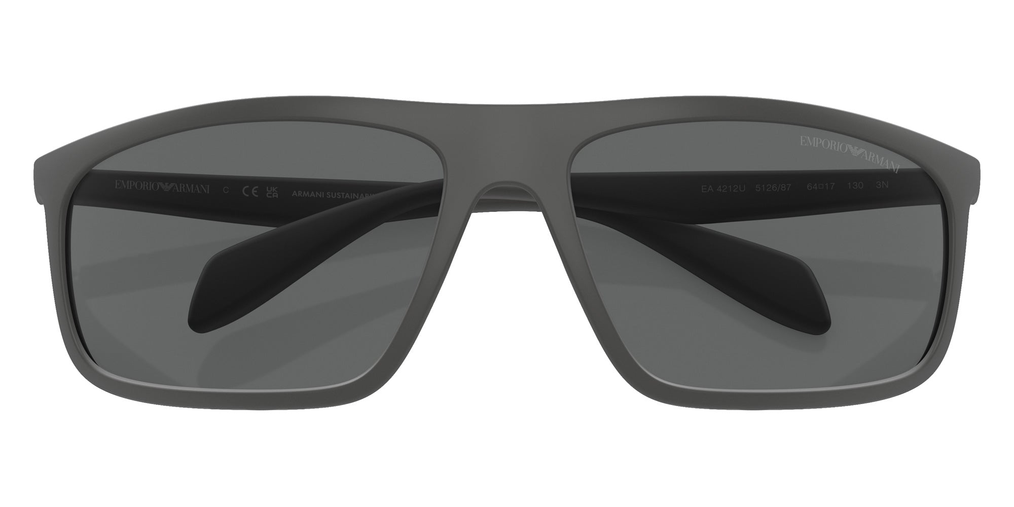 EMPORIO ARMANI EA4212U 512687 64 - Matte Gray/Rubber Brown #id:ea4212u512687_s:100100