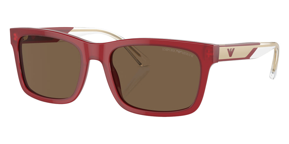 EMPORIO ARMANI EA4224 609373 57 - Shiny Bordeaux / Dark Brown #id:ea4224609373_s:102105