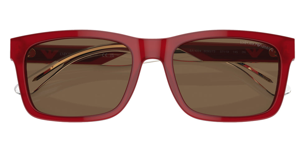 EMPORIO ARMANI EA4224 609373 57 - Shiny Bordeaux / Dark Brown #id:ea4224609373_s:102120