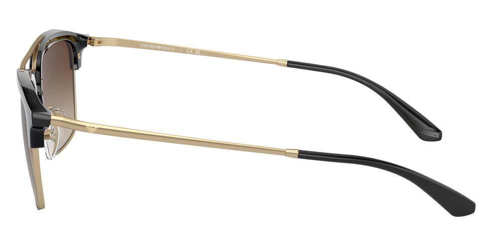EMPORIO ARMANI EA4228 300213 55 - Shiny Black/Matte Pale Gold / Gradient Brown #id:ea4228300213_s:100110