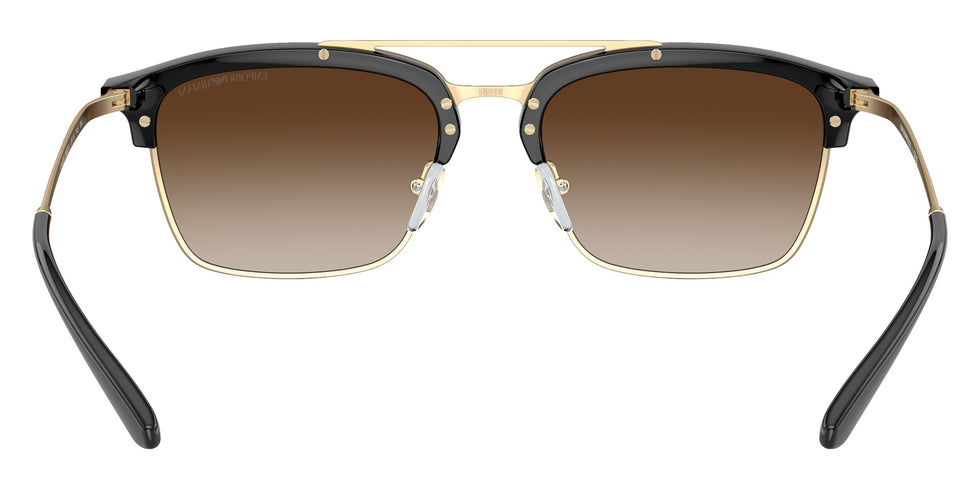 EMPORIO ARMANI EA4228 300213 55 - Shiny Black/Matte Pale Gold / Gradient Brown #id:ea4228300213_s:100115