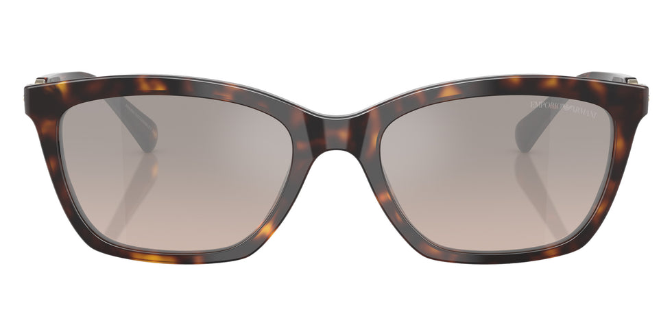 EMPORIO ARMANI EA4238 50266I 54 - Shiny Havana / Brown Grad Gray Mirrored Silver #id:ea423850266i_s:100100