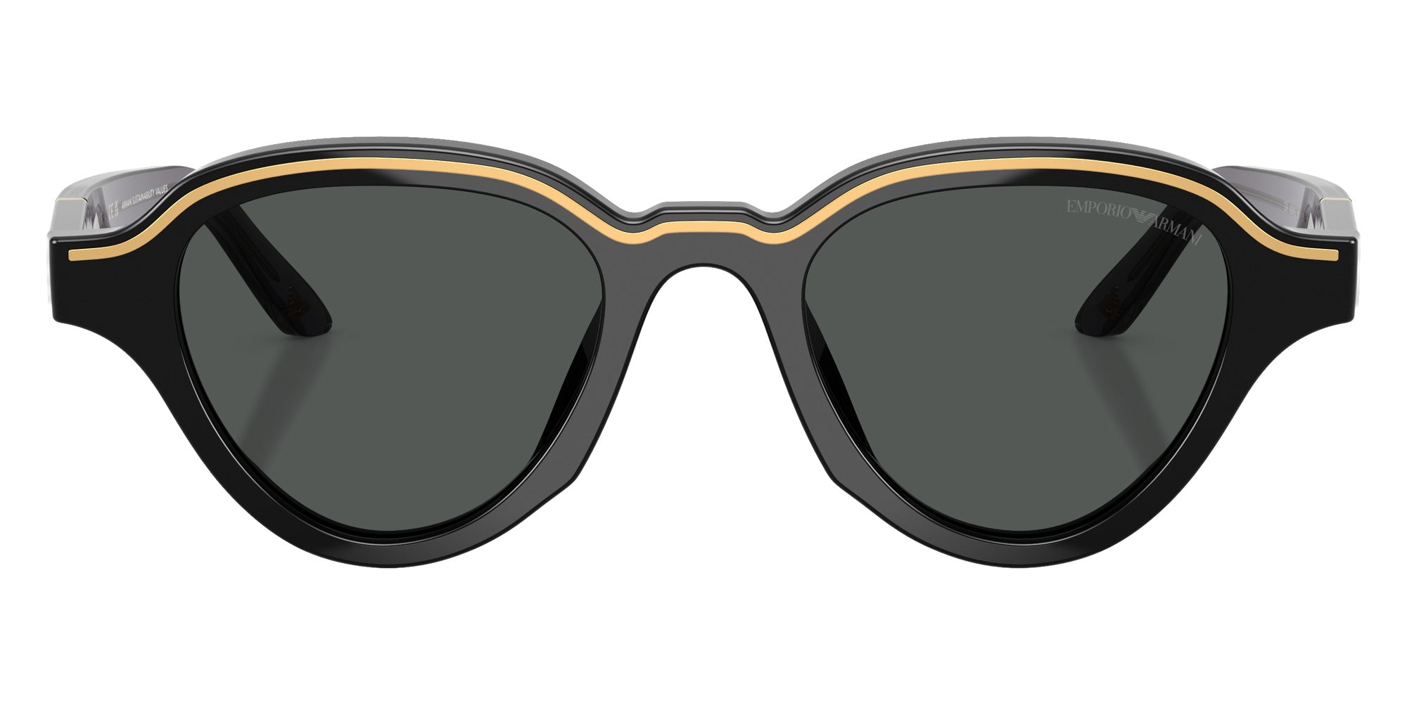 EMPORIO ARMANI EA4264U 501787 47 - Shiny Black / Dark Gray #id:ea4264u501787_s:102100