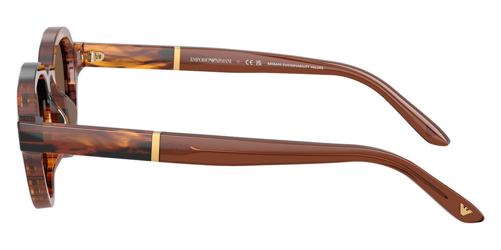 EMPORIO ARMANI EA4264U 633973 47 - Striped Dark Brown / Brown #id:ea4264u633973_s:108110