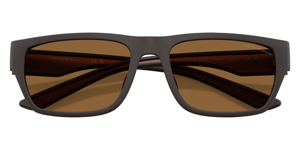 EMPORIO ARMANI EA4267U 618673 57 - Rubberized Matte Brown #id:ea4267u618673_s:108100