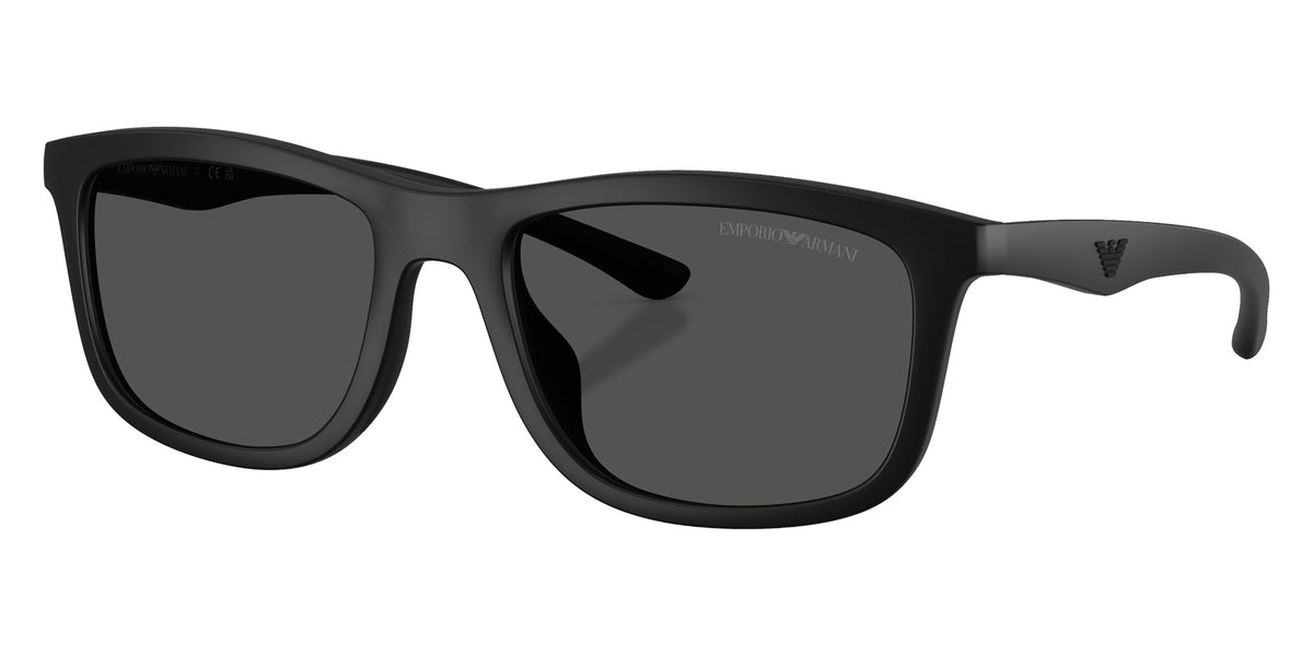 EMPORIO ARMANI EA4277U 500187 57 - Matte Black/Black Rubber / Dark Gray #id:ea4277u500187_s:100105
