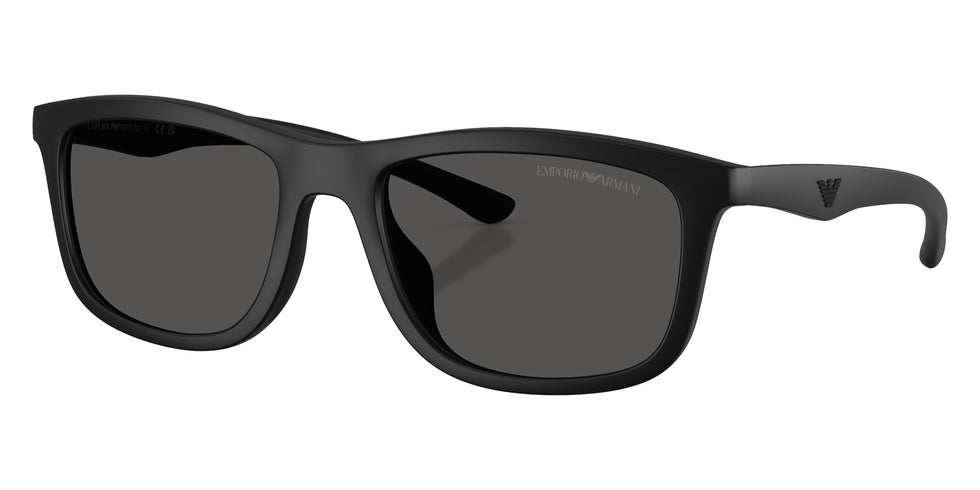 EMPORIO ARMANI EA4277U 500187 57 - Matte Black/Black Rubber / Dark Gray #id:ea4277u500187_s:100105