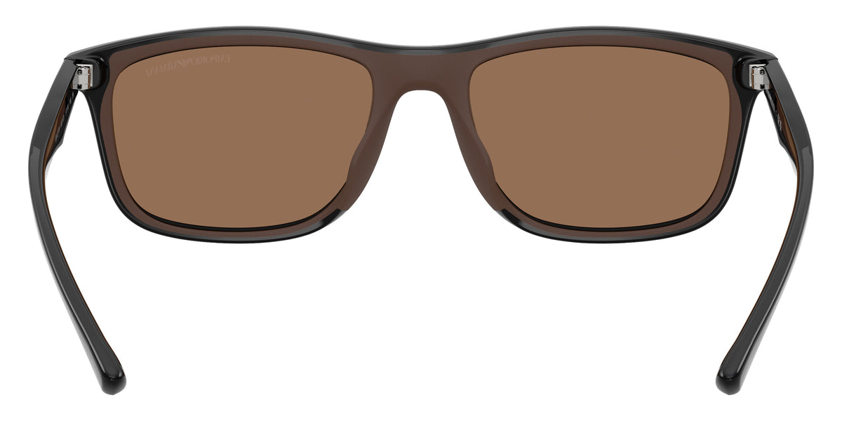EMPORIO ARMANI EA4277U 501773 57 - Shiny Black/Brown Rubber / Dark Brown #id:ea4277u501773_s:102115