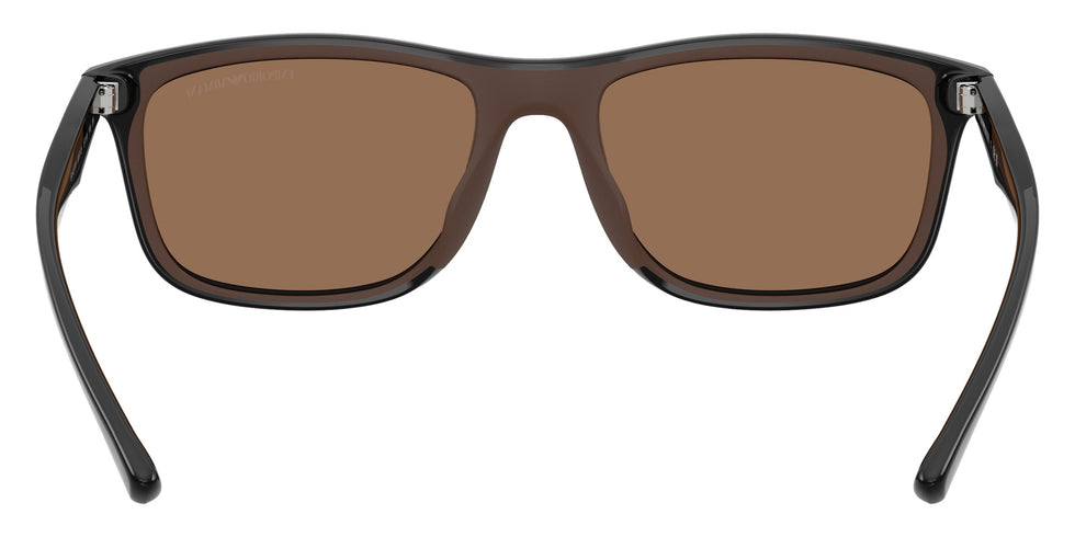 EMPORIO ARMANI EA4277U 501773 57 - Shiny Black/Brown Rubber / Dark Brown #id:ea4277u501773_s:102115