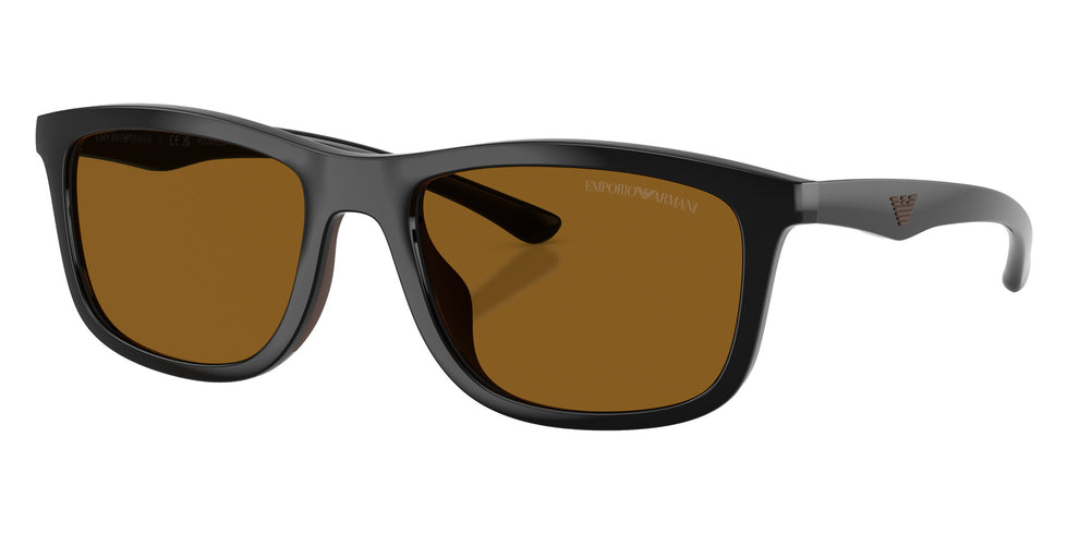 EMPORIO ARMANI EA4277U 501783 57 - Shiny Black / Dark Brown Polarized #id:ea4277u501783_s:104105