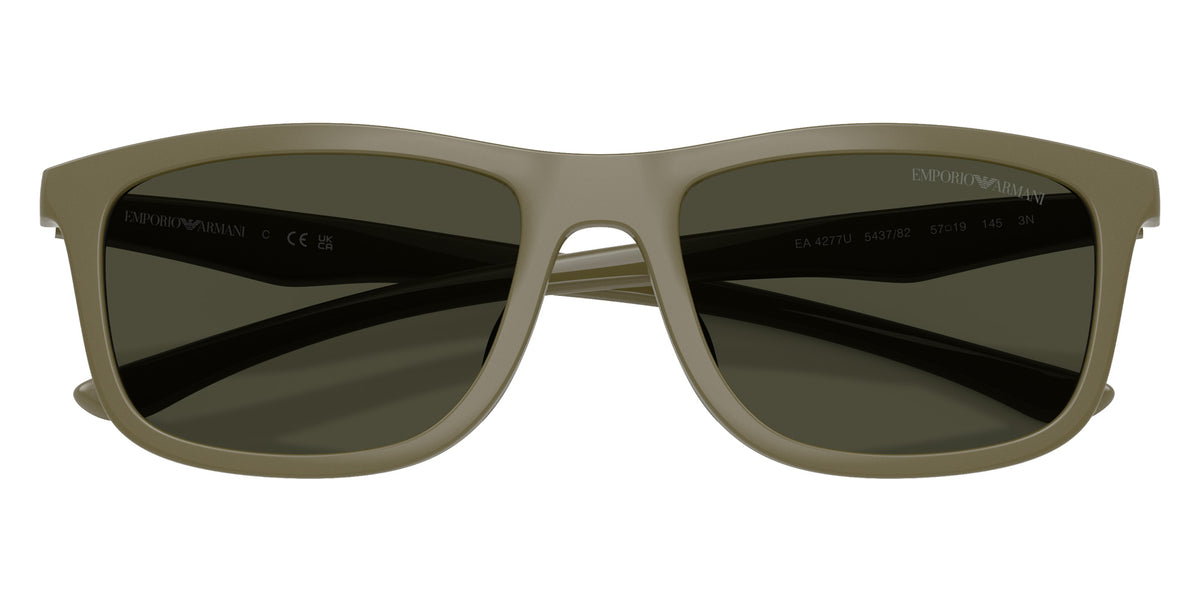 EMPORIO ARMANI EA4277U 543782 57 - Shiny Light Brown/Brown Rubber / Dark Green #id:ea4277u543782_s:106120