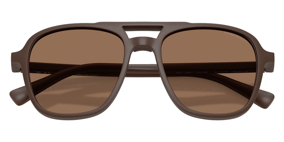 EMPORIO ARMANI EA4279U 64511W 51 - Matte Reddish Brown / Clear #id:ea4279u64511w_s:112120