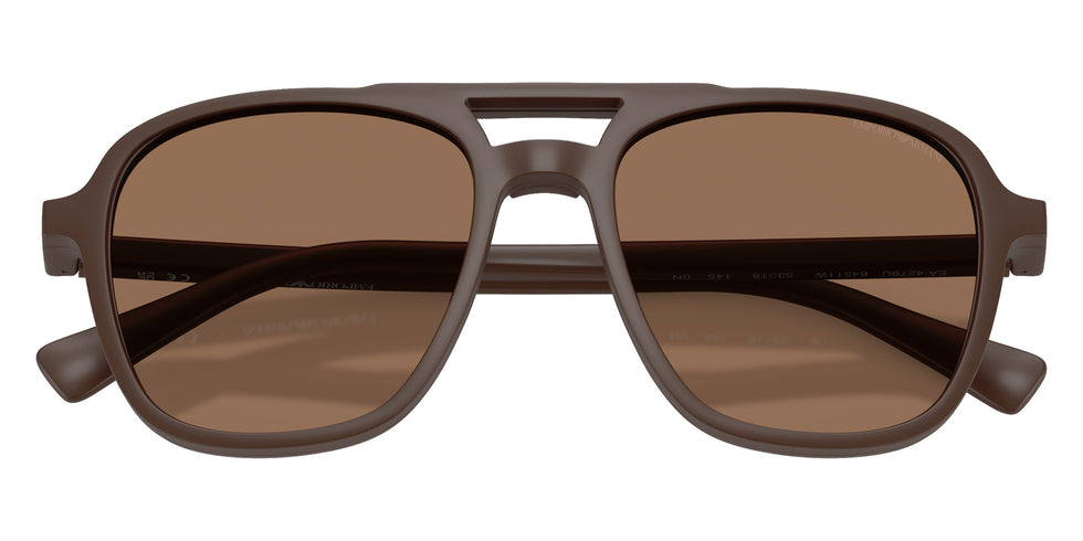 EMPORIO ARMANI EA4279U 64511W 51 - Matte Reddish Brown / Clear #id:ea4279u64511w_s:112120