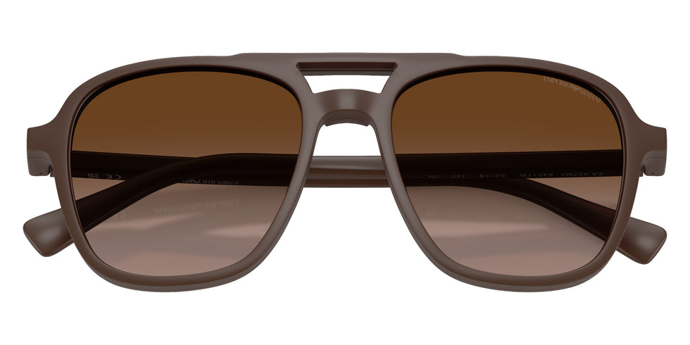 EMPORIO ARMANI EA4279U 64511W 51 - Matte Reddish Brown / Clear #id:ea4279u64511w_s:112125