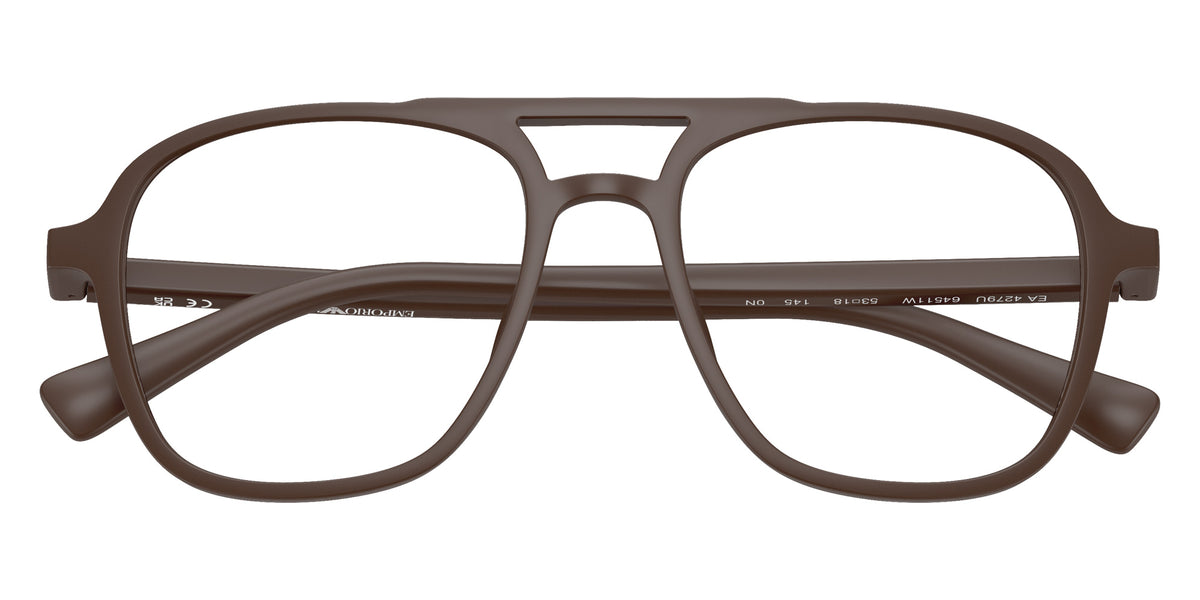 EMPORIO ARMANI EA4279U 64511W 51 - Matte Reddish Brown / Clear #id:ea4279u64511w_s:112130