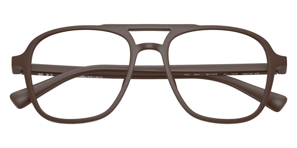 EMPORIO ARMANI EA4279U 64511W 51 - Matte Reddish Brown / Clear #id:ea4279u64511w_s:112130