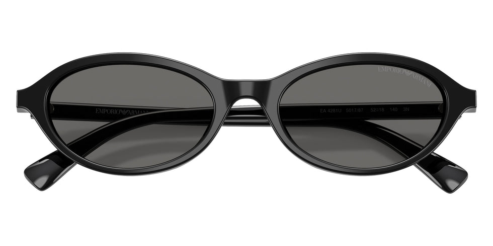 EMPORIO ARMANI EA4281U 501787 52 - Shiny Black / Gray #id:ea4281u501787_s:100120