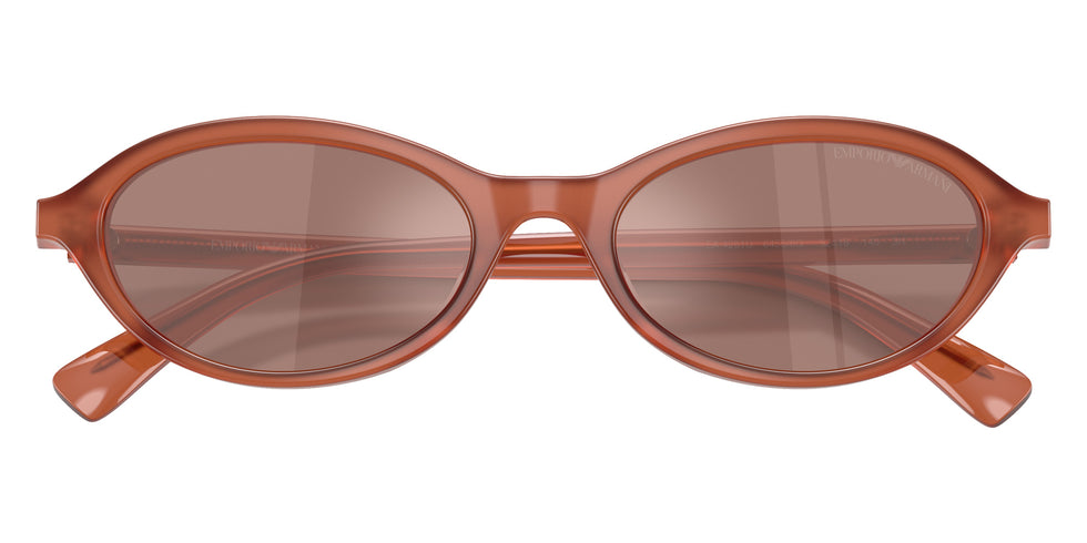 EMPORIO ARMANI EA4281U 64556G 52 - Shiny Opal Light Brown / Brown Mirrored Internal Silver #id:ea4281u64556g_s:104120