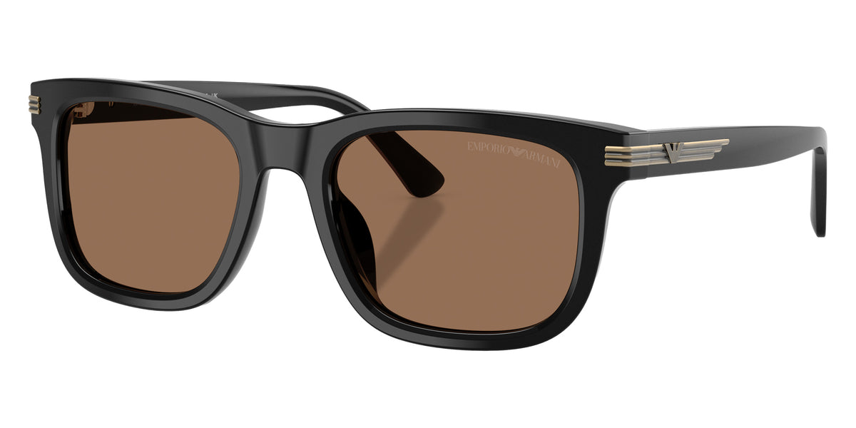 EMPORIO ARMANI EA4282U 501773 54 - Shiny Black / Dark Brown #id:ea4282u501773_s:100105